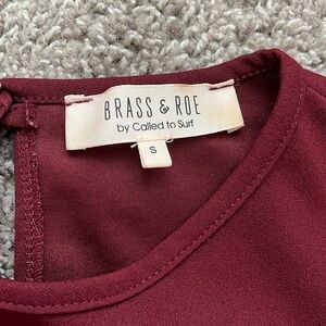 Women’s maroon dress
